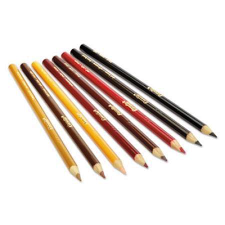 Crayola Multicultural Eight-Color Pencil Pack, 3.3 mm, 2B (#1), Assorted Lead/Barrel Colors, 8/Pack (684208)