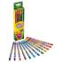 Crayola Twistables Erasable Colored Pencils, 2 mm, 2B (#1), Assorted Lead/Barrel Colors, Dozen (687508)