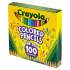 Crayola Long-Length Colored Pencil Set, 3.3 mm, 2B (#1), Assorted Lead/Barrel Colors, 100/Pack (688100)