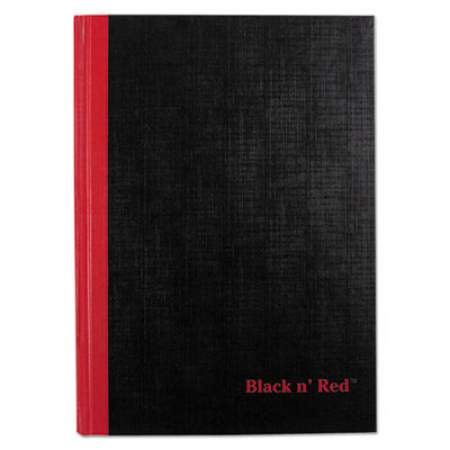 Black n' Red Casebound Notebooks, 1 Subject, Wide/Legal Rule, Black Cover, 8.25 x 5.63, 96 Sheets (E66857)