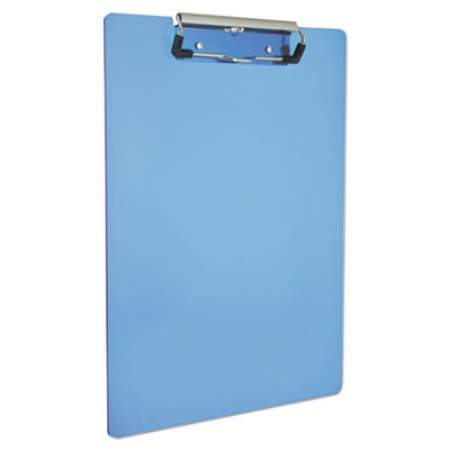 Saunders Plastic Clipboard, 0.5" Capacity, 8.5 x 11 Sheets, Ice Blue (00439)
