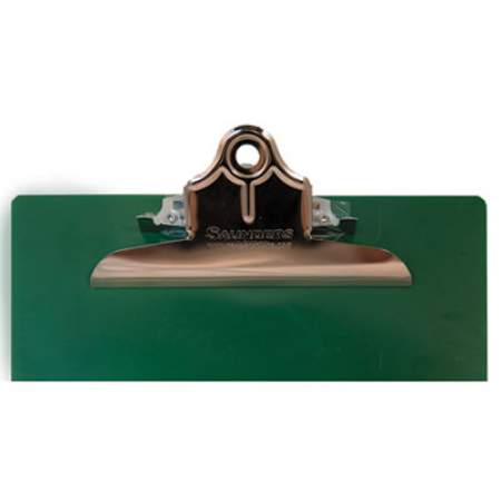 Saunders Recycled Plastic Clipboard with Ruler Edge, 1" Clip Cap, 8.5 x 11 Sheet, Green (21604)