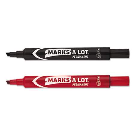 Avery MARKS A LOT Regular Desk-Style Permanent Marker Value Pack, Broad Chisel Tip, Assorted Colors, 24/Pack (98187)