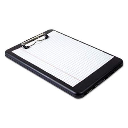 Saunders SlimMate Storage Clipboard, 1/2" Clip Capacity, Holds 8 1/2 x 11 Sheets, Black (00558)
