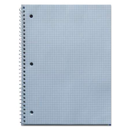 Universal Wirebound Notebook, 1 Subject, Quadrille Rule, Black Cover, 10.5 x 8, 70 Sheets (66630)