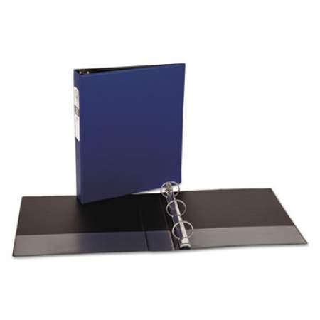 Avery Economy Non-View Binder with Round Rings, 3 Rings, 1.5" Capacity, 11 x 8.5, Blue, (3400) (03400)