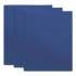 Universal Two-Pocket Plastic Folders, 100-Sheet Capacity, 11 x 8.5, Royal Blue, 10/Pack (20542)