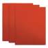 Universal Two-Pocket Plastic Folders, 100-Sheet Capacity, 11 x 8.5, Red, 10/Pack (20543)