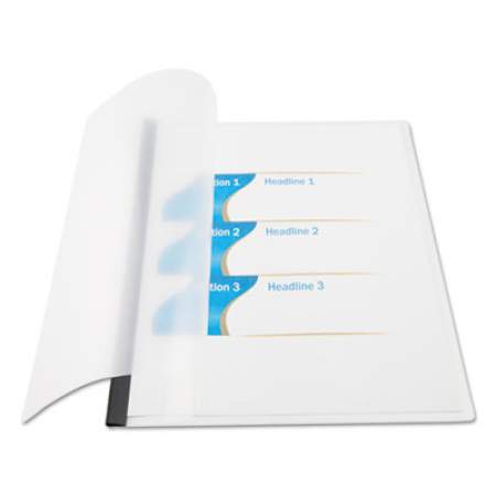 Universal Clear View Report Cover with Slide-on Binder Bar, Clear/Clear, 25/Pack (20560)