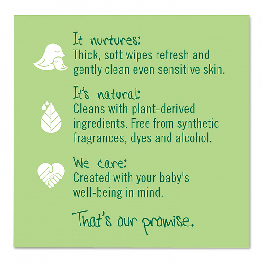 Free and Clear Baby Wipes, 7 x 7, Refill, Unscented, White, 256/Pack, 3 Packs/Carton (34219CT)