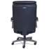 La-Z-Boy Woodbury Big/Tall Executive Chair, Supports Up to 400 lb, 20.25" to 23.25" Seat Height, Black Seat/Back, Weathered Gray Base (48961A)
