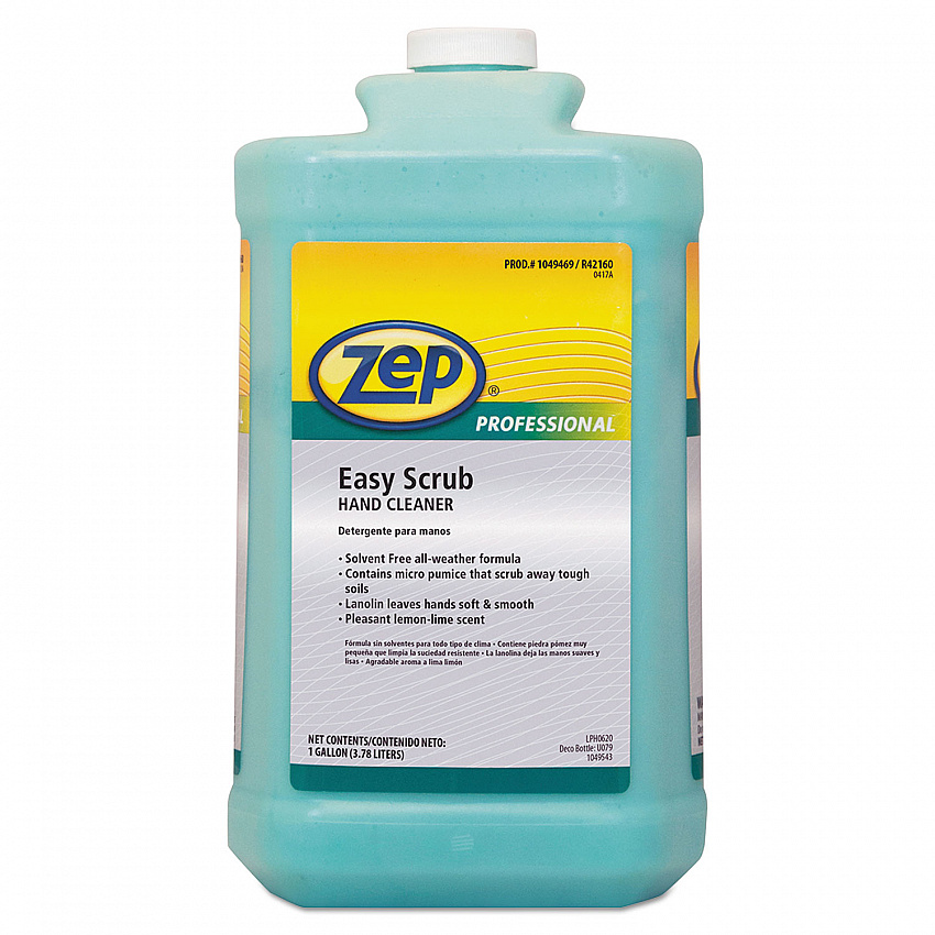 Industrial Hand Cleaner, Easy Scrub, Lemon Scent, 1 gal Bottle, 4/Carton (1049469)