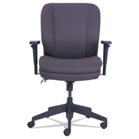SertaPedic Cosset Ergonomic Task Chair, Supports Up to 275 lb, 19.5" to 22.5" Seat Height, Gray Seat/Back, Black Base (48967B)