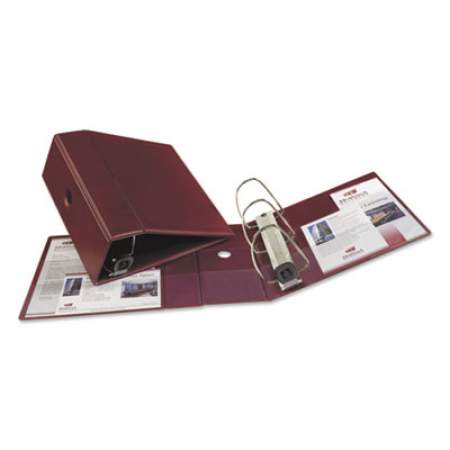 Avery Heavy-Duty Non-View Binder with DuraHinge, Three Locking One Touch EZD Rings and Thumb Notch, 5" Capacity, 11 x 8.5, Maroon (79366)