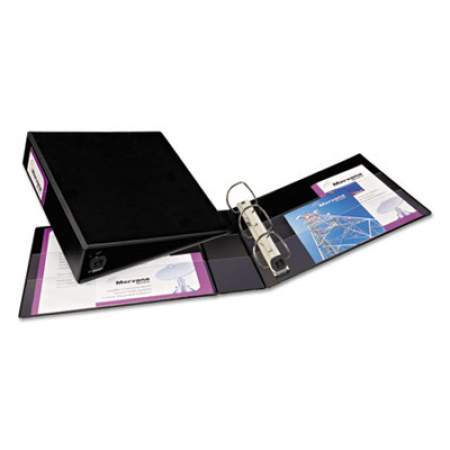 Avery Heavy-Duty Non-View Binder with DuraHinge and One Touch EZD Rings, 3 Rings, 2" Capacity, 11 x 8.5, Black (79992)