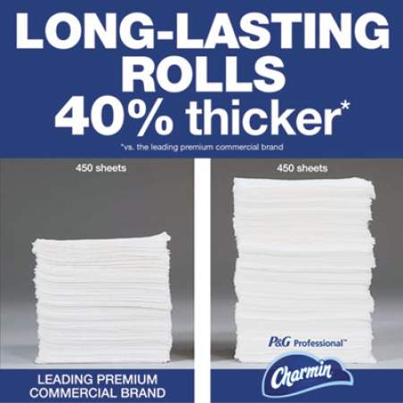 Charmin Commercial Bathroom Tissue, Septic Safe, Individually Wrapped, 2-Ply, White, 450 Sheets/Roll, 75 Rolls/Carton (71693)