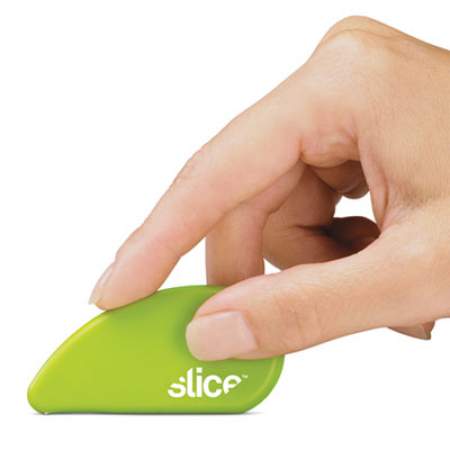 slice Safety Cutters, Fixed, Non Replaceable Micro Safety Blade, Ceramic, Green (00200)