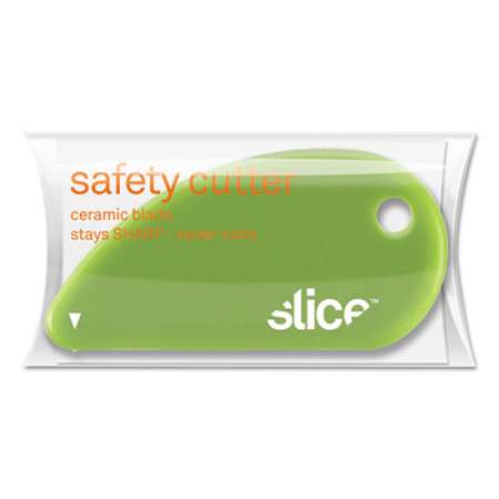 slice Safety Cutters, Fixed, Non Replaceable Micro Safety Blade, Ceramic, Green (00200)