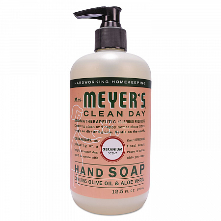 Clean Day Liquid Hand Soap, Geranium Scent, 12.5 oz, 6/Carton (391525)