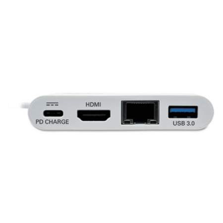 Tripp Lite USB 3.1 Gen 1 USB-C to HDMI Adapter, USB-A/USB-C PD Charging/Gigabit Ethernet (U44406NHGUC)