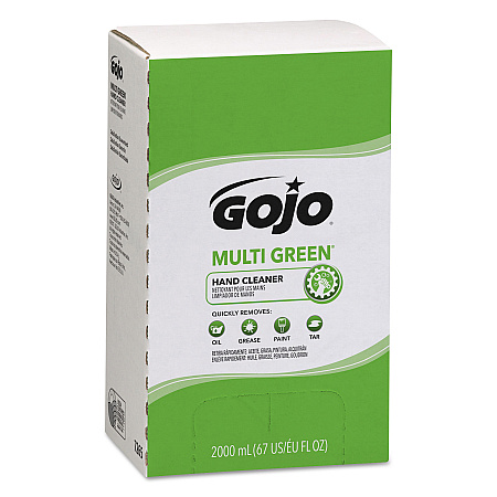 MULTI GREEN Hand Cleaner, Refill for PRO TDX Push Style Dispenser, Citrus Solvent with Natural Pumice, 2,000 mL, 4/Carton (7265)