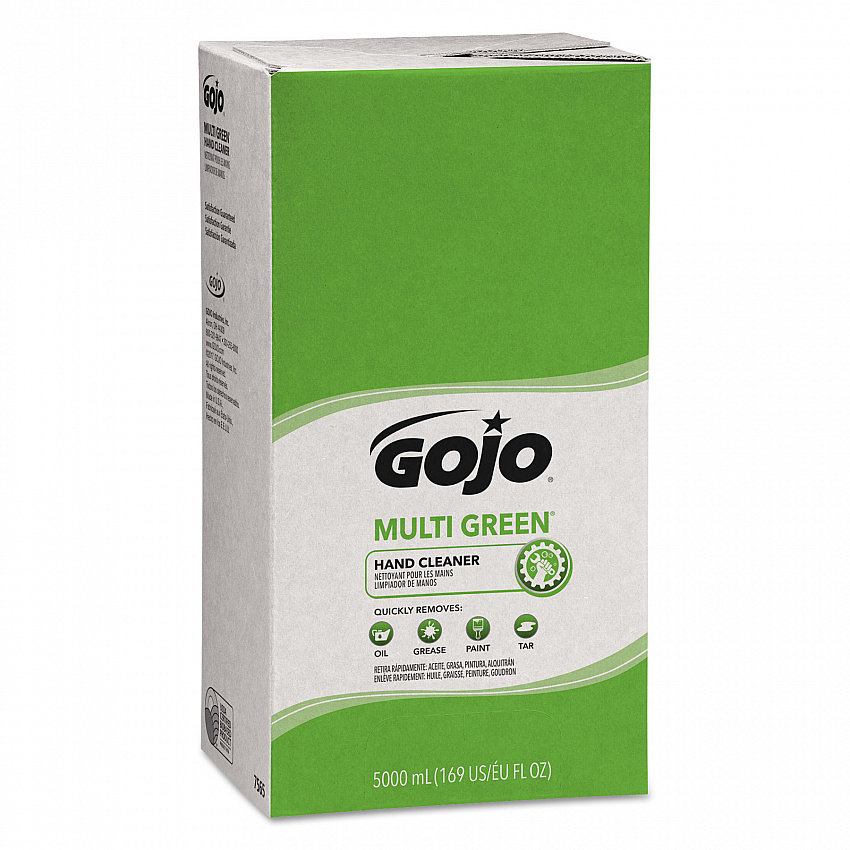 MULTI GREEN Hand Cleaner, Refill for GOJO PRO TDX Dispenser, Citrus Scent, 5,000 mL, 2/Carton (7565)