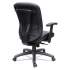 Alera Eon Series Mid-Back Bonded Leather Synchro Seat Slide Chair, Supports Up to 275 lb, 18.11" to 21.37" Seat Height, Black (EN4219)