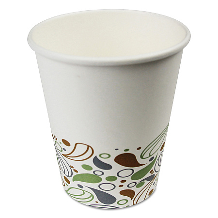 Deerfield Printed Paper Hot Cups, 8 oz, 50/Sleeve, 20 Sleeves/Carton (DEER8HCUP)