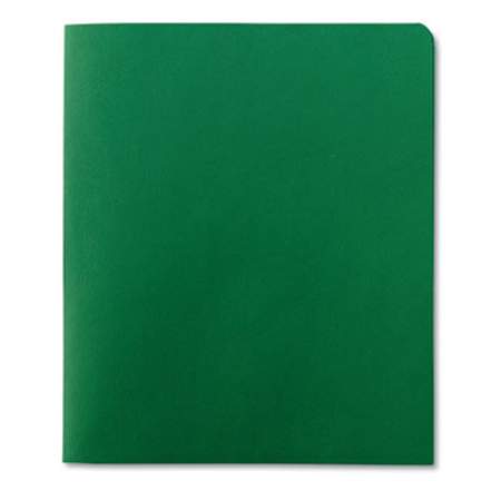 Smead Two-Pocket Folder, Textured Paper, 100-Sheet Capacity, 11 x 8.5, Green, 25/Box (87855)