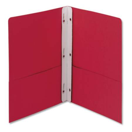 Smead 2-Pocket Folder withTang Fastener, Letter, 1/2" Cap, Red, 25/Box (88059)