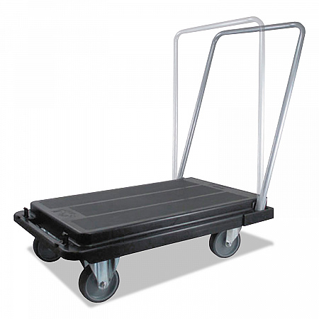 Heavy-Duty Platform Cart, 300 lb Capacity, 21 x 32.5 x 37.5, Black (CRT550004)