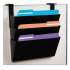 deflecto DocuPocket Stackable Three-Pocket Partition Wall File, Letter, 13 x 4 x 7, Black (73504)