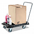 Heavy-Duty Platform Cart, 300 lb Capacity, 21 x 32.5 x 37.5, Black (CRT550004)