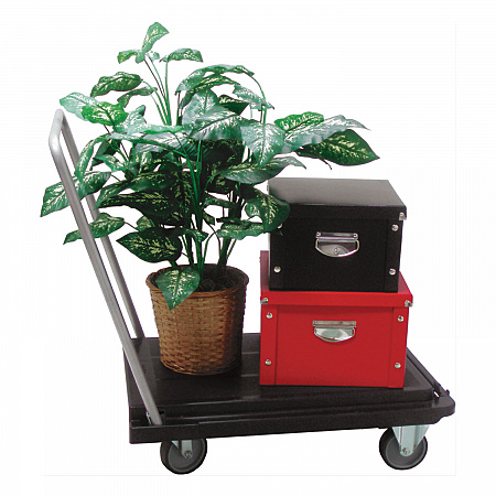 Heavy-Duty Platform Cart, 300 lb Capacity, 21 x 32.5 x 37.5, Black (CRT550004)
