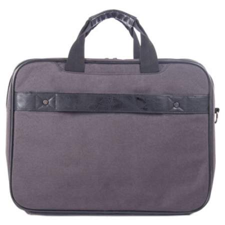 STEBCO Harry Executive Briefcase, 16.5" x 4.75" x 12.5", Nylon/Synthetic Leather, Gray (EXB523)