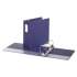 Universal Deluxe Non-View D-Ring Binder with Label Holder, 3 Rings, 4" Capacity, 11 x 8.5, Navy Blue (20707)