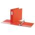 Universal Deluxe Non-View D-Ring Binder with Label Holder, 3 Rings, 4" Capacity, 11 x 8.5, Red (20708)