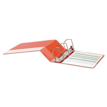 Universal Deluxe Non-View D-Ring Binder with Label Holder, 3 Rings, 4" Capacity, 11 x 8.5, Red (20708)