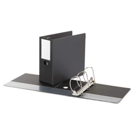 Universal Deluxe Non-View D-Ring Binder with Label Holder, 3 Rings, 5" Capacity, 11 x 8.5, Black (20714)