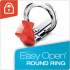 Cardinal Premier Easy Open ClearVue Locking Round Ring Binder, 3 Rings, 1" Capacity, 11 x 8.5, Black (11101)