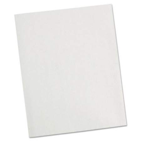 Universal Two-Pocket Portfolio, Embossed Leather Grain Paper, 11 x 8.5, White, 25/Box (56604)