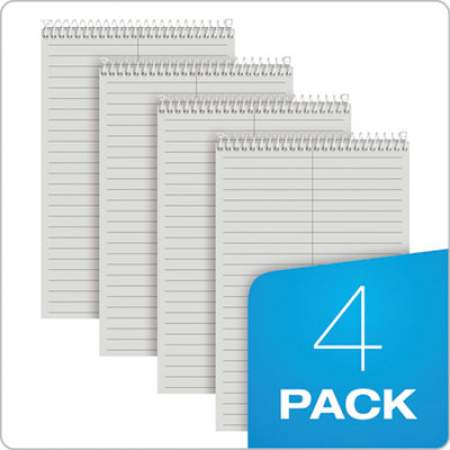 TOPS Prism Steno Pads, Gregg Rule, Gray Cover, 80 Gray 6 x 9 Sheets, 4/Pack (80274)