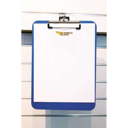 Mobile OPS Unbreakable Recycled Clipboard, 1/4" Capacity, 8 1/2 x 11, Blue (61623)