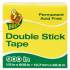 Duck Permanent Double-Stick Tape, 1" Core, 0.5" x 75 ft, Clear (1081698)