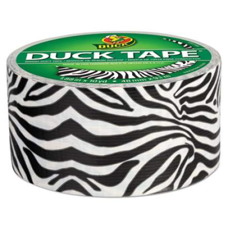 Duck Colored Duct Tape, 3" Core, 1.88" x 10 yds, Black/White Zebra (1398132)