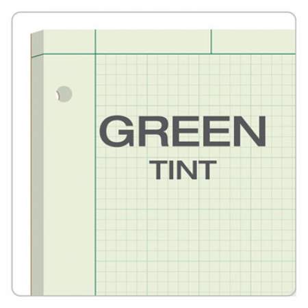 TOPS Engineering Computation Pads, Cross-Section Quadrille Rule (5 sq/in, 1 sq/in), Green Cover, 200 Green-Tint 8.5 x 11 Sheets (35502)