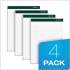 TOPS Double Docket Ruled Pads, Narrow Rule, 100 White 8.5 x 11.75 Sheets, 4/Pack (99612)