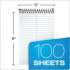 TOPS Docket Gold Steno Pads, Gregg Rule, Frosted White Cover, 100 White (Heavyweight 20 lb) 6 x 9 Sheets (99708)