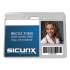 Sicurix Proximity Badge Holder, Horizontal, 4w x 3h, Clear, 50/Pack (47810)