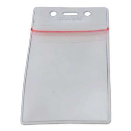 SICURIX Sealable Cardholder, Vertical, 2.62 x 3.75, Clear, 50/Pack (47840)